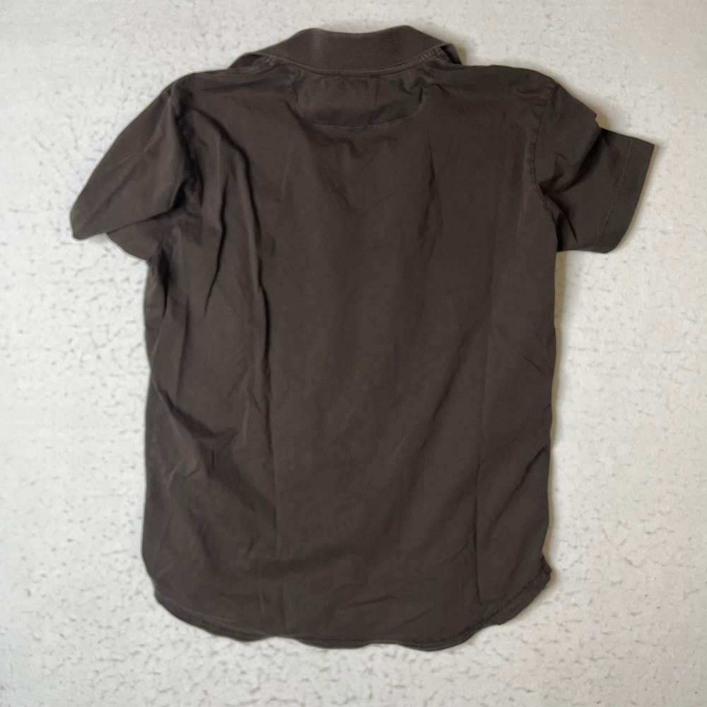 Diesel‎ Mens XL Brown Short Sleeve V-Neck Polo Shirt Cotton Logo RN93243 CA25594 - Picture 2 of 6